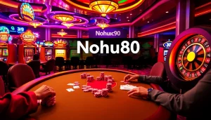 Nohu90 offers thrilling poker action with chips and high stakes in an exciting casino setting.